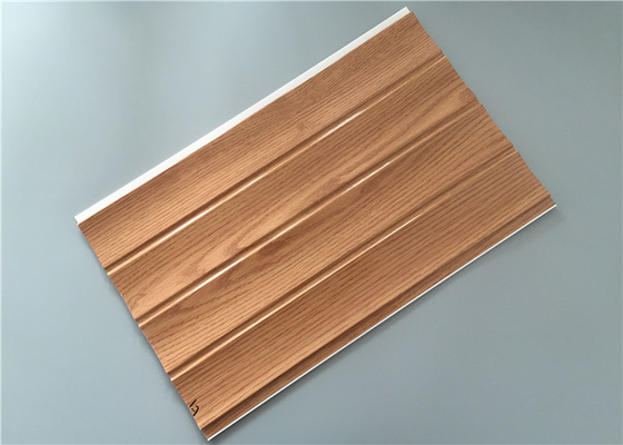 Customized Decorative PVC Panels With Four Grooves Fire Proof 8 Mm Thickness