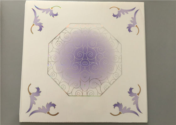 Panneau de plafond 595*595mm Écologique Moderne pour faux plafond pour abri voiture / garages / salles de bain