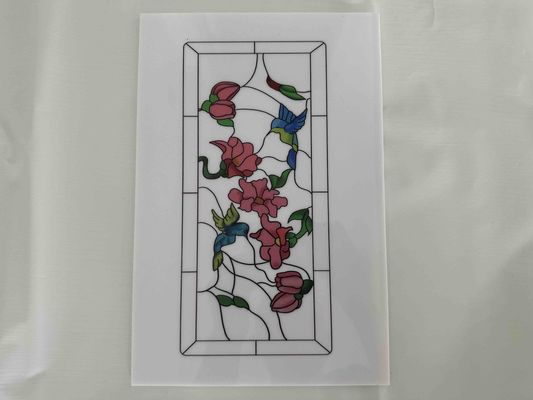 Impression florale Planches décoratives en polystyrène Feuilles de plastique PS Laminas en plusieurs couleurs pour la décoration de portes