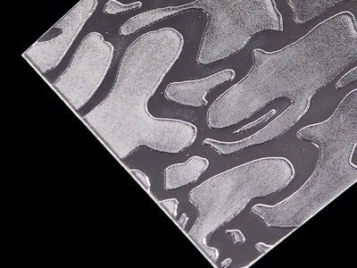 2 mm de texture feuilles de polystyrène pour porte de douche divers motifs feuilles PS claires pour cloisons