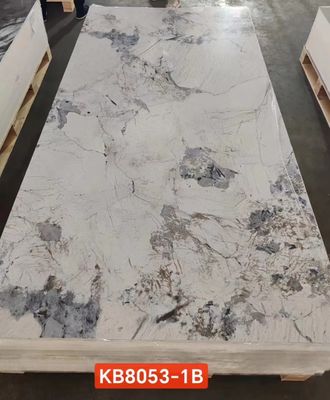 nouvelles feuilles de PVC UV marbre 3D feuilles de marbre UV populaires plaques de marbre drywall panneaux muraux décoratifs SPC