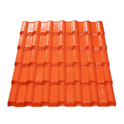Popular Spanish UPVC roof sheets Brick color R1050 PVC roofing sheets Heat insulation UPVC roof tile Durable ASA film coating UPVC sheets for warehouse's roof