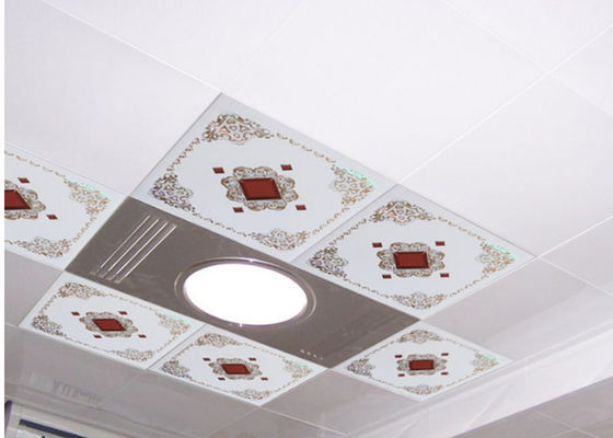 Dalles de plafond économiques et résistantes à l'humidité pour faux plafond, épaisseur 7 mm, carrées