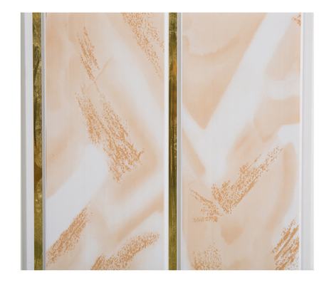 Les lignes d'or larges imperméabilisent des panneaux de mur pour le revêtement 250mm de salle de bains