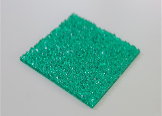 Matériel solide de  de feuille de polycarbonate de relief par vert épaisseur de 2mm - de 12mm