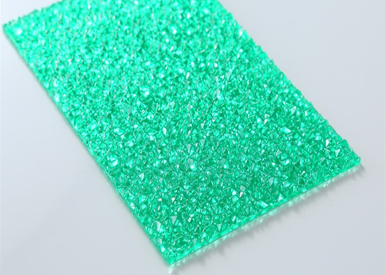 Matériel solide de  de feuille de polycarbonate de relief par vert épaisseur de 2mm - de 12mm