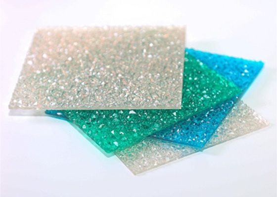 Matériel solide de  de feuille de polycarbonate de relief par vert épaisseur de 2mm - de 12mm
