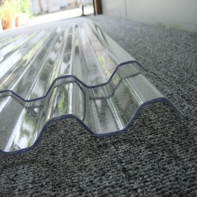 Panneaux en polycarbonate ondulé transparent Panneaux de lanterneau ondulés tôles de toiture translucides ondulées