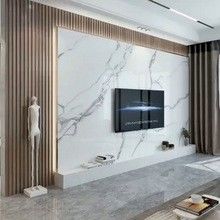 Panneau mural en PVC intérieur en PVC stratifié décoratif pour la conception de grilles de fond