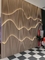 panneau de grille en bois plastique pour la décoration intérieure des murs et des plafonds nouveau panneau de mur wpc