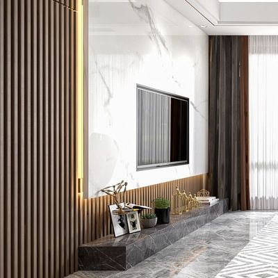 Panneau à flûte en WPC ignifuge sans échantillon avec une durée de vie garantie de 20 ans