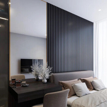 Facile d'installation panneau mural wpc extérieur 2.9m / 3m / longueur personnalisée avec des pinces et des vis