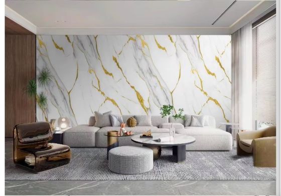 Les feuilles de marbre UV solides en PVC étanches pour les murs décoratifs 1220х2440х3mm