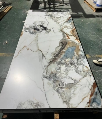 Panneaux de PVC UV, panneaux muraux en marbre imperméables, panneaux décoratifs hautement brillants