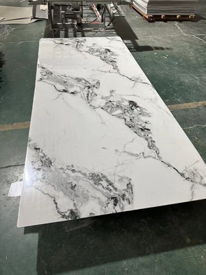Panneaux de PVC UV, panneaux muraux en marbre imperméables, panneaux décoratifs hautement brillants