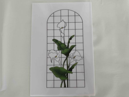 Impression florale Planches décoratives en polystyrène Feuilles de plastique PS Laminas en plusieurs couleurs pour la décoration de portes