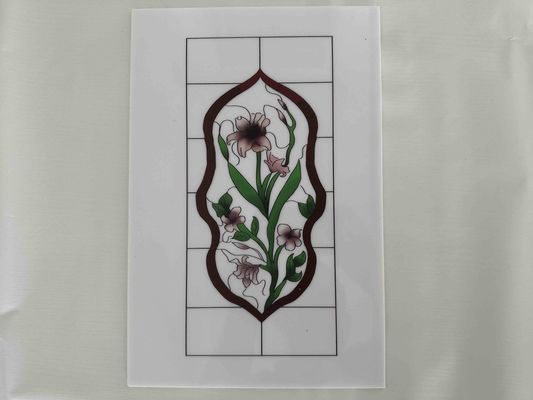 Impression florale Planches décoratives en polystyrène Feuilles de plastique PS Laminas en plusieurs couleurs pour la décoration de portes