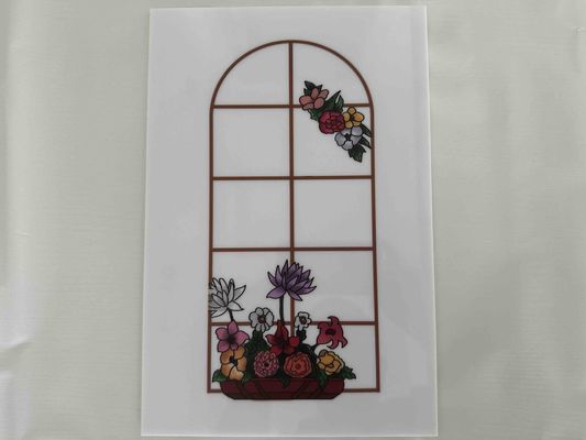 Impression florale Planches décoratives en polystyrène Feuilles de plastique PS Laminas en plusieurs couleurs pour la décoration de portes