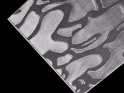 Textures de feuilles de polystyrène pour porte de douche à motifs divers feuilles de PS transparentes pour cloisons