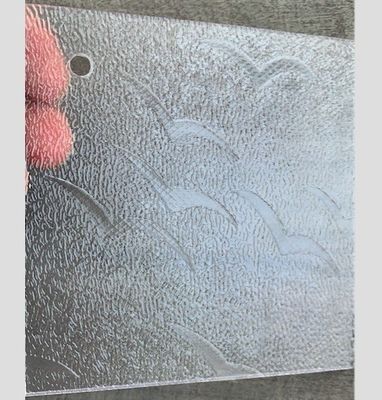 Feuilles décoratives en plastique PS couleur gaufrée, feuilles de polystyrène GPPS, motif Plexiglas