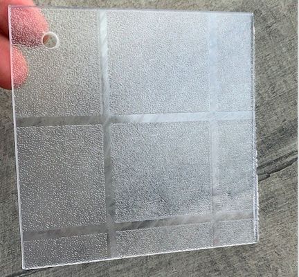 Feuilles décoratives en plastique PS couleur gaufrée, feuilles de polystyrène GPPS, motif Plexiglas