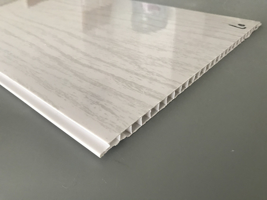 Panneaux en PVC plats en bois de 2,5 kg, haute brillance, pour plafond d'appartement, panneaux en PVC en bois brillants pour l'Amérique latine
