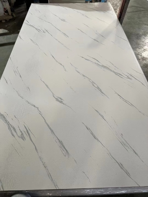 Plaque de marbre en PVC, panneau mural en plastique en pierre SPC, revêtement UV écologique, plaques de marbre, matériau décoratif pour les murs intérieurs