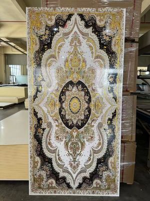 Panneau mural en marbre UV brillant imperméable et enduit UV pour mur intérieur