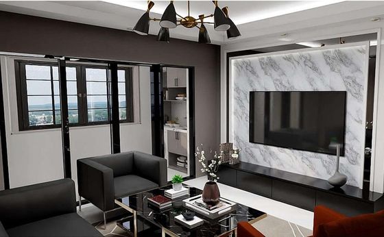 Panneau mural décoratif en PVC marbré UV de couleur populaire 4*8 pieds, facile à installer