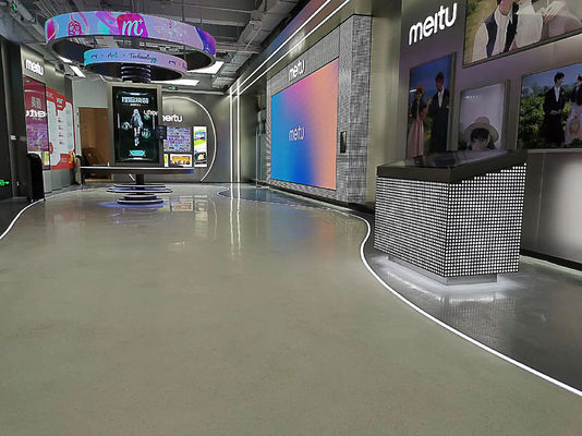 Dureté sol marbre époxy Revêtement de sol autonivelant écologique Peinture de sol bon marché en résine époxy avec sable coloré