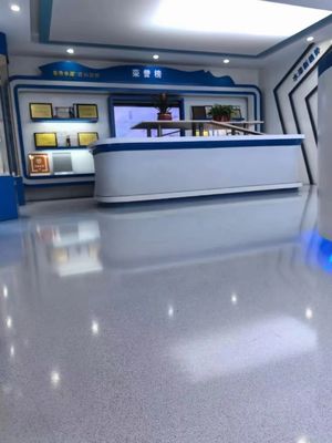 Effect miroir marbre revêtement de sol époxy résistant à l'usure peinture de sol durable couleur sable revêtement de sol époxy