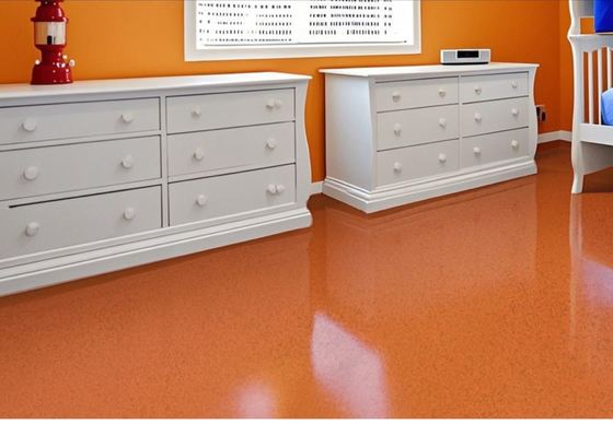 Peinture autonivelante à deux composants pour sol en marbre et pierre époxy Revêtement de sol en résine époxy respectueux de l'environnement Sol en sable coloré pour usage domestique