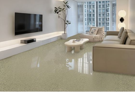 Peinture autonivelante à deux composants pour sol en marbre et pierre époxy Revêtement de sol en résine époxy respectueux de l'environnement Sol en sable coloré pour usage domestique