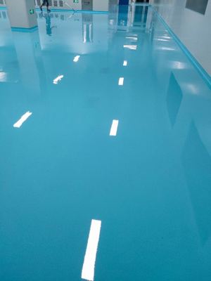 Plancher industriel à faible coût en résine époxy de couleur sable de haute brillance Peinture de sol auto-nivelée bon marché pour le jardin et l'hôpital