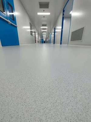 Plancher industriel à faible coût en résine époxy de couleur sable de haute brillance Peinture de sol auto-nivelée bon marché pour le jardin et l'hôpital