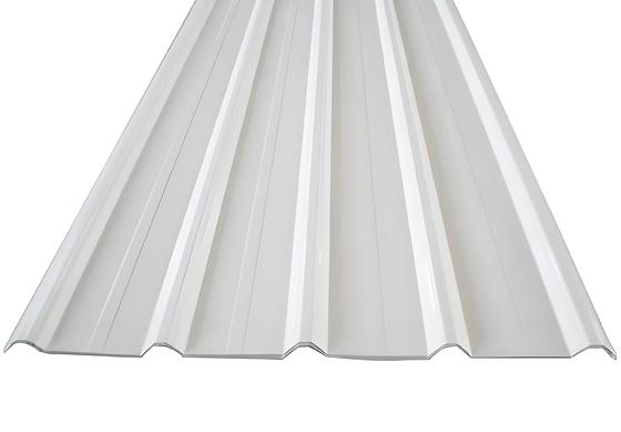 Tuiles de toiture en UPVC de 1070 mm, carbonate de calcium blanc, 2 mm, crête haute, système de toiture thermoacoustique en UPVC Ecoroof, populaire en Amérique latine