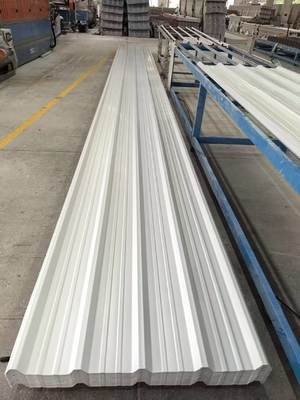 Tuiles de toiture en UPVC de 1070 mm, carbonate de calcium blanc, 2 mm, crête haute, système de toiture thermoacoustique en UPVC Ecoroof, populaire en Amérique latine