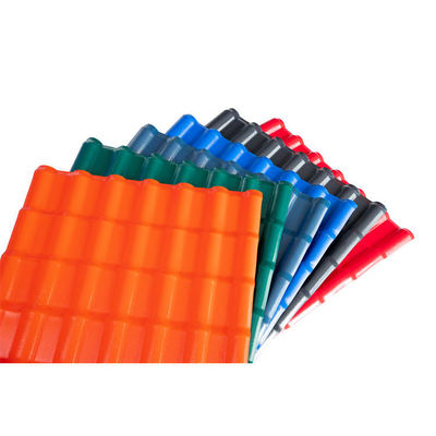 Tôle de toiture ondulée en PVC ignifuge et anti-UV, populaire, en plastique UPVC, tuiles synthétiques avec revêtement ASA