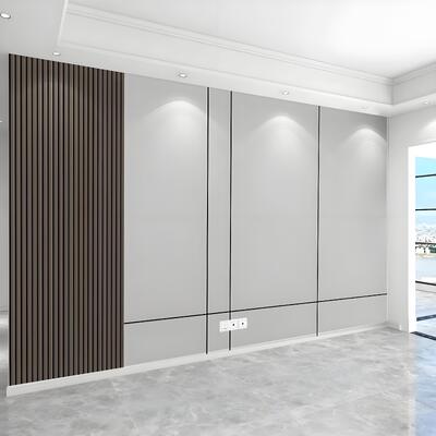 Panneau mural décoratif en PVC grand format 4*8 pieds pour l'intérieur, panneau en mousse PVC décoratif