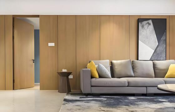 Panneau mural en PVC en fibre de bois en bambou 5 mm Panneau mural en PVC en bambou