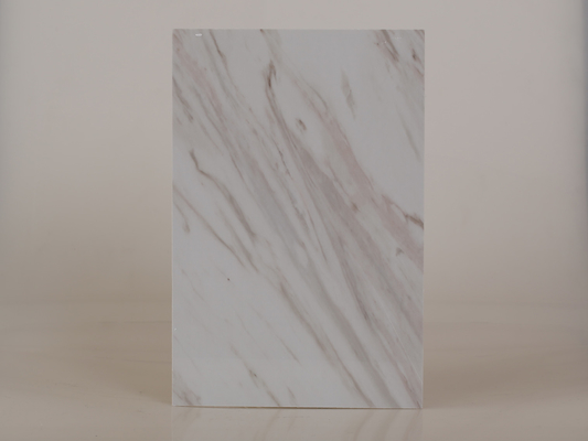Couleur de marbre extérieure solide 1.22M*2.44M de panneaux de mur de PVC de revêtement UV