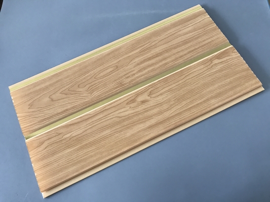 × 250 7 millimètres du × 5.95M de PVC en bois de panneaux d'installation facile de forme moyenne de cannelure