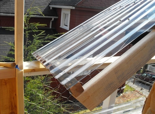 Panneaux en polycarbonate ondulé transparent Panneaux de lanterneau ondulés tôles de toiture translucides ondulées