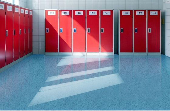 Peinture de sol en béton avec sable coloré époxy, matériau de revêtement de sol autonivelant