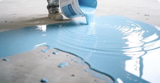 Plancher industriel à faible coût en résine époxy de couleur sable de haute brillance Peinture de sol auto-nivelée bon marché pour le jardin et l'hôpital