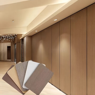8mm facette de bois en PVC 4ft * 8ft panneau en bois pour le mur intérieur décoratif usine ventes feuille de cristal de carbone grand panneau mural en pvc